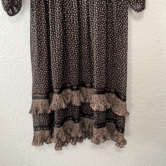 Vintage Diane Freis Georgette Boho Prairie Dress - Picture 10 of 16